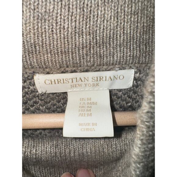 Christian Siriano NY Camo Mock Neck Sweater Women’s Size M Pullover Cozy Knit - Picture 5 of 6